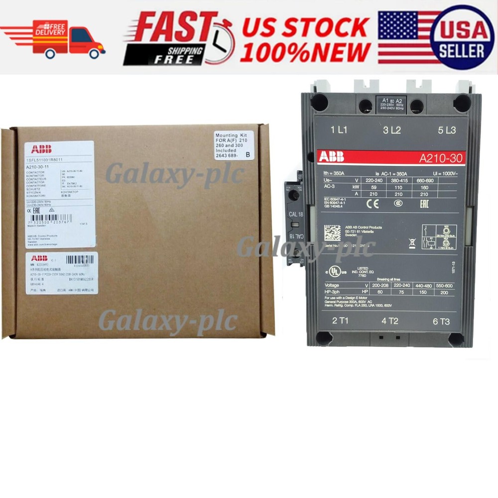 ABB A210-30-11 3-Phase Contactor AC24 110V 220V 380V NEW