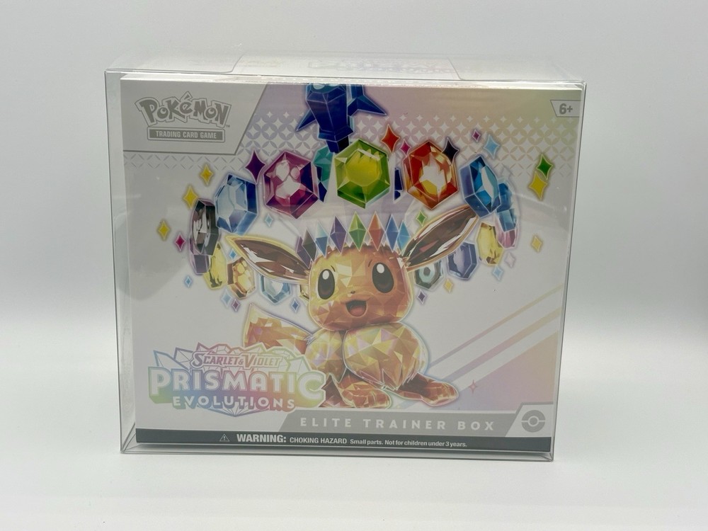 Pokémon TCG ScarletViolet Prismatic Evolutions ETB Elite Trainer Box W Protector