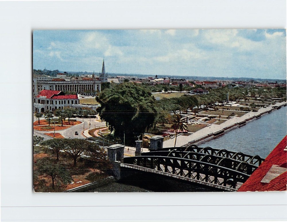 Postcard Anderson Bridge Singapore