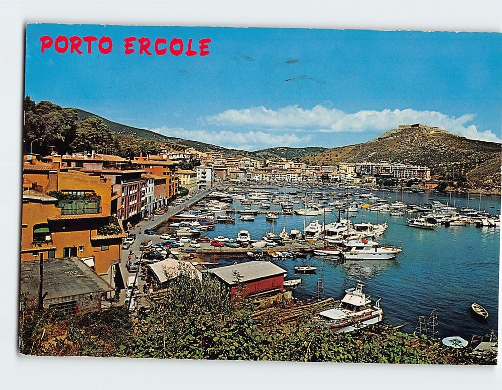 Postcard Panorama Monte Argentario Porto Ercole Italy