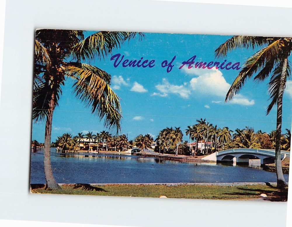 Postcard Venice of America Fort Lauderdale Florida USA