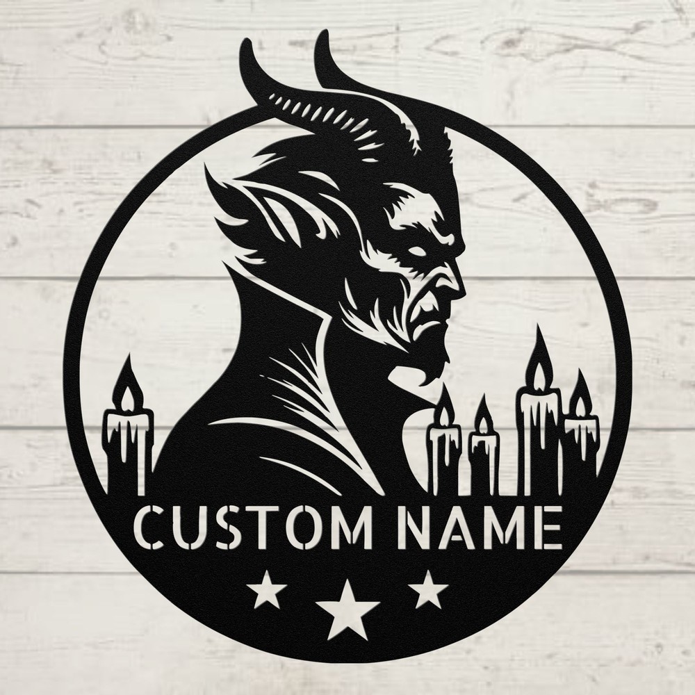 Custom Gothic Devil Metal Sign Gift for Gothic Fans Decor for Home, Man Cave