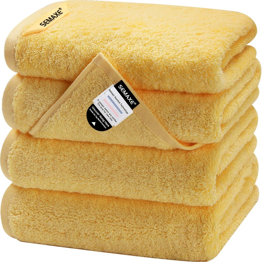 Soft 4-Pack Cotton Spa Towels 27x16 Inches Absorbent