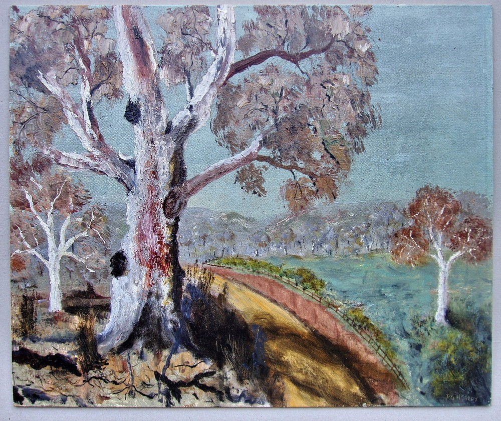 Artist P.G. Hendy Titled Bend in The Road