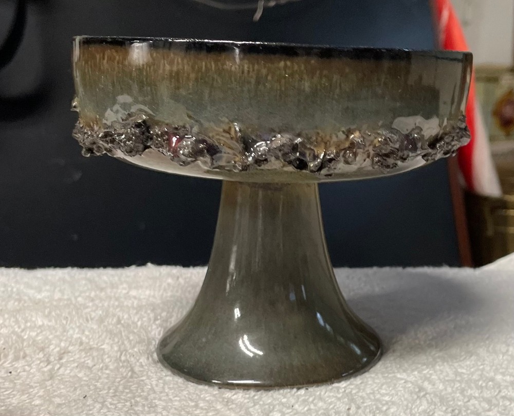Glit Icelandic Grey Lava Ceramic Bowl Art Pottery Handmade 5
