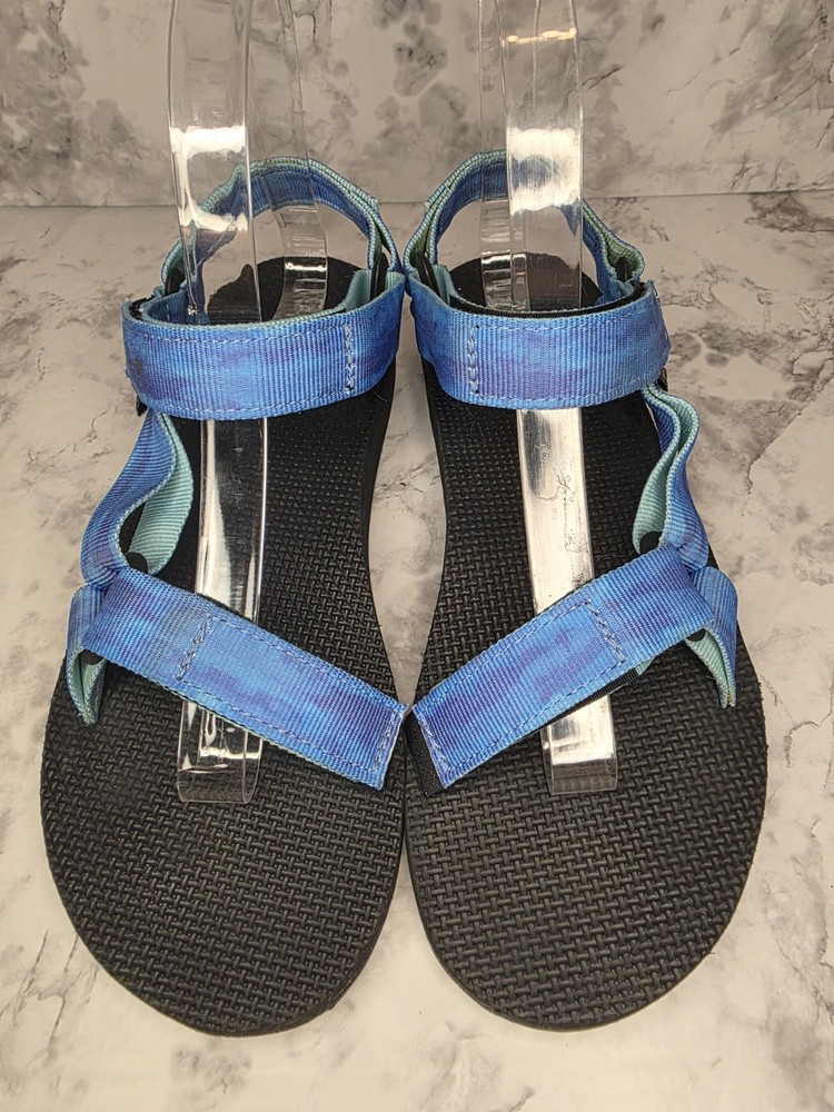 Teva Original Universal Sandals Women Sz 7 Tie-dye Sorbet Blue Hiking Shoes