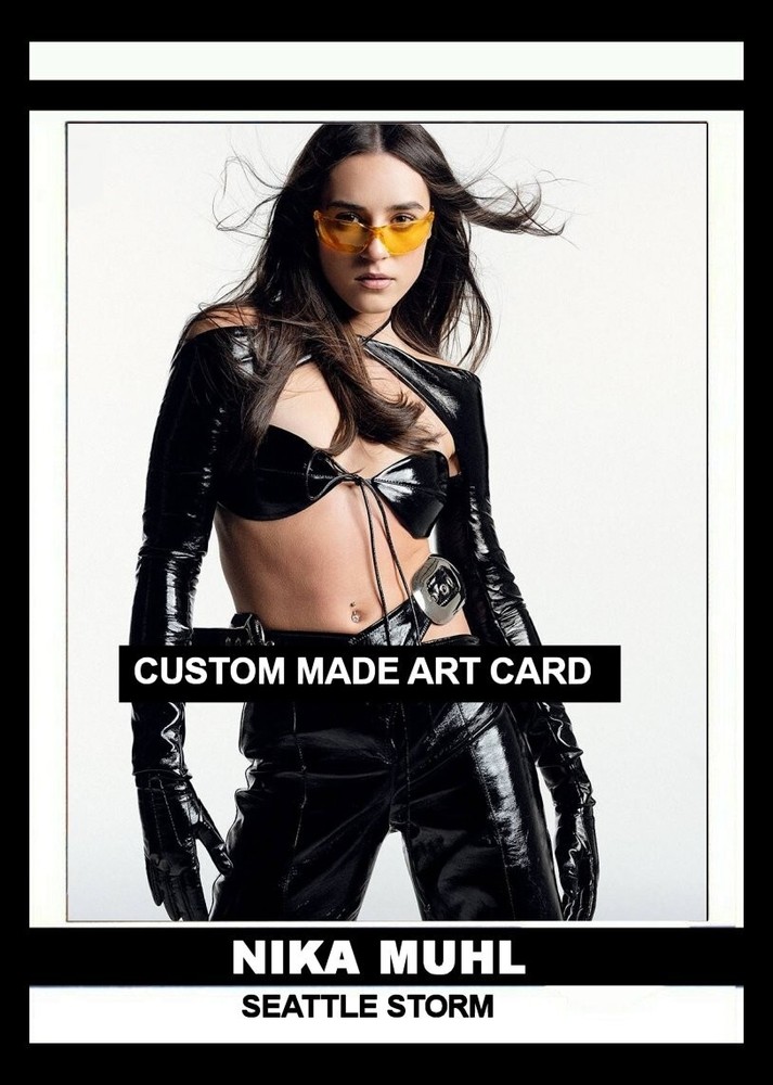 Nika Muhl Seattle Storm  Art Card Blank Back NEW