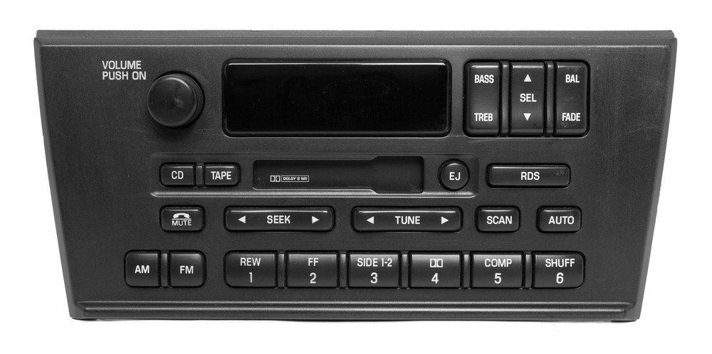 2000-2001 Lincoln LS OEM AM FM Cassette Radio with CD Controls YW4F-18C870-AA