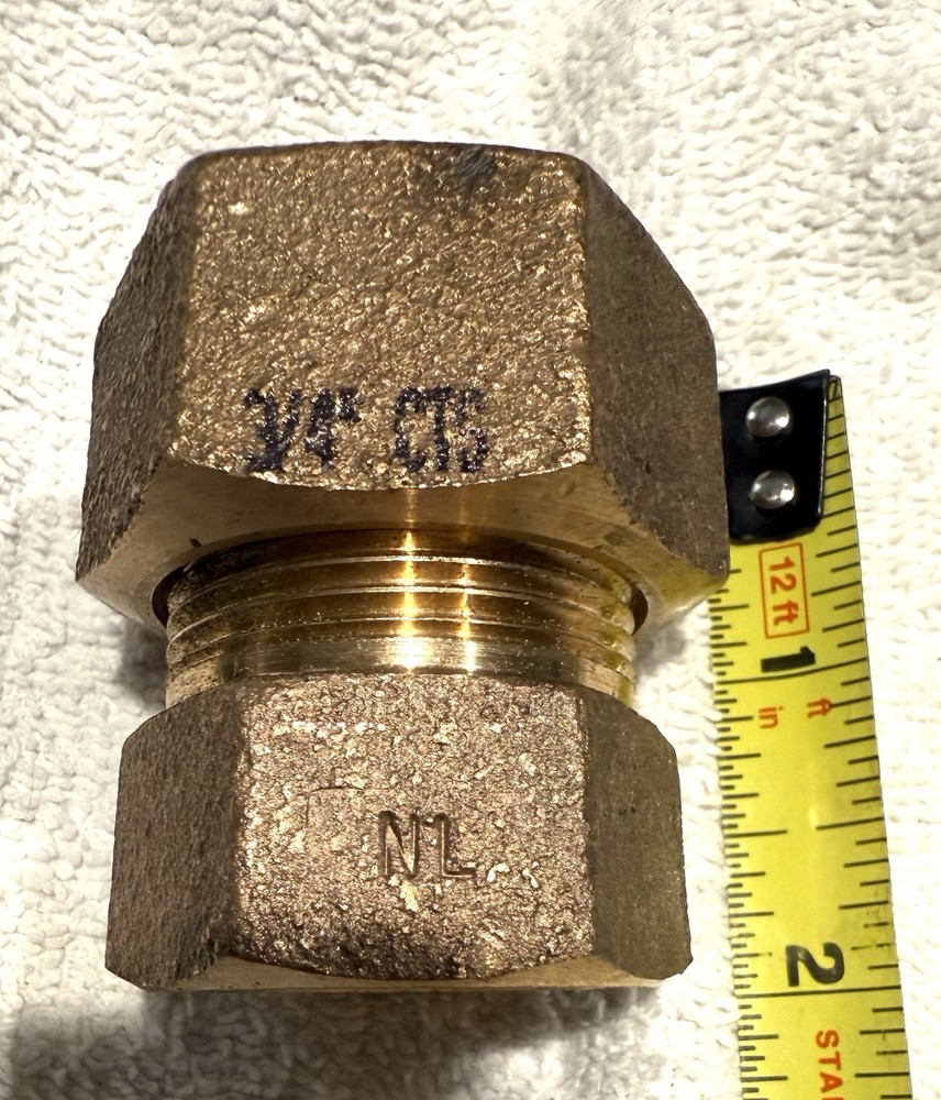 McDonald 5182-016/74754Q Pipe Adapter, 3/4 Inch Q CTS Compression x FNPT, Brass