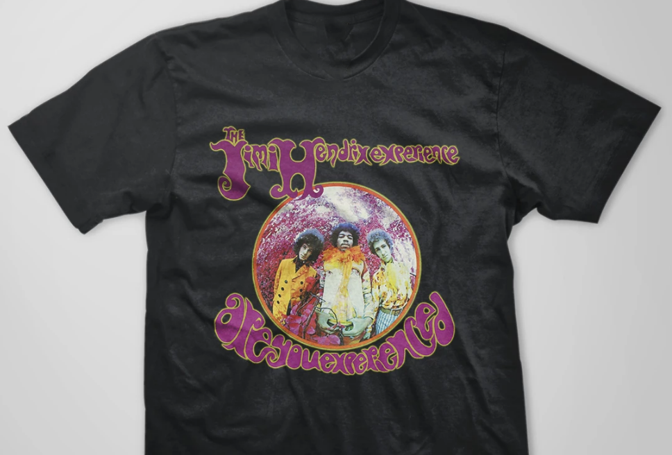 Jimi Hendrix Music Short Sleeve Cotton Black Men T-shirt