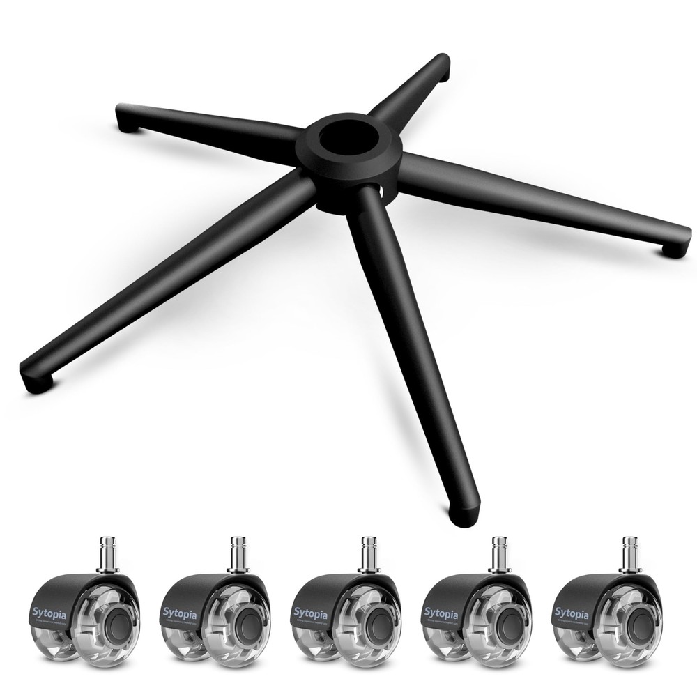 Sytopia 24''(60cm) Criss Cross Home Office Swivel Chair Base Replacement with...