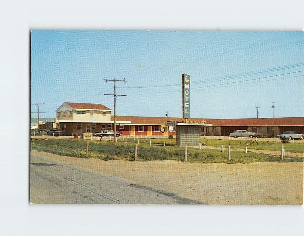Postcard Moon Mist Motel Meade Kansas USA