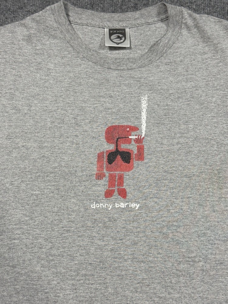 Vintage Toy Machine DONNY BARLEY Skateboard T-Shirt Smoking Size XL Rare