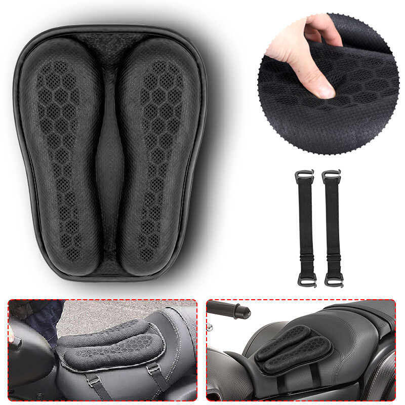 Universal Motorcycle Seat Cover Comfort Gel Seat Cushion Pressure Relief Mat Pad