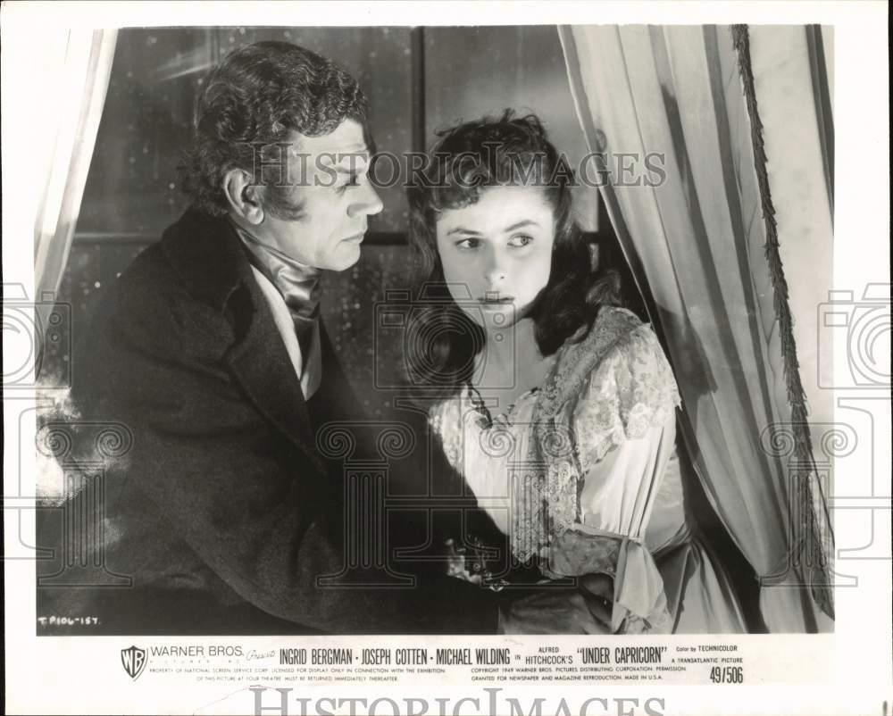1949 Press Photo Ingrid Bergman and Co-Star in 