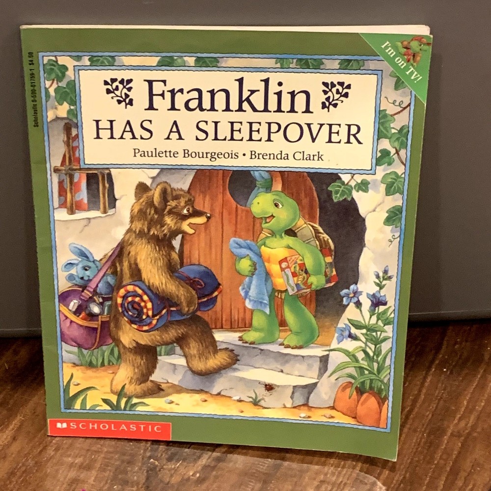 Franklin Has a Sleepover Paperback Book Scholastic