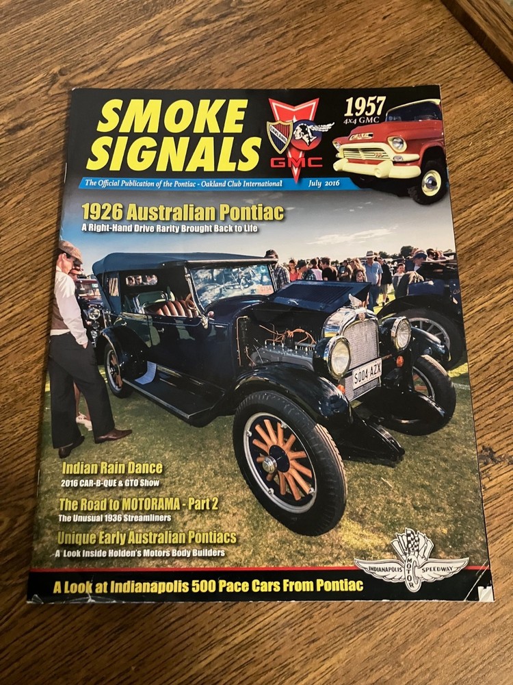*Vintage Back Issue of Smoke Signals Magazine July 2016