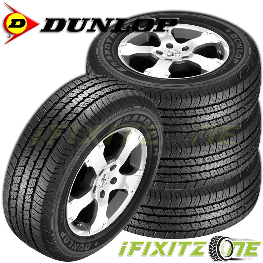 4 New Dunlop Grandtrek AT20 P225/60R18 99H  All Season Tires For SUV CUV Trucks