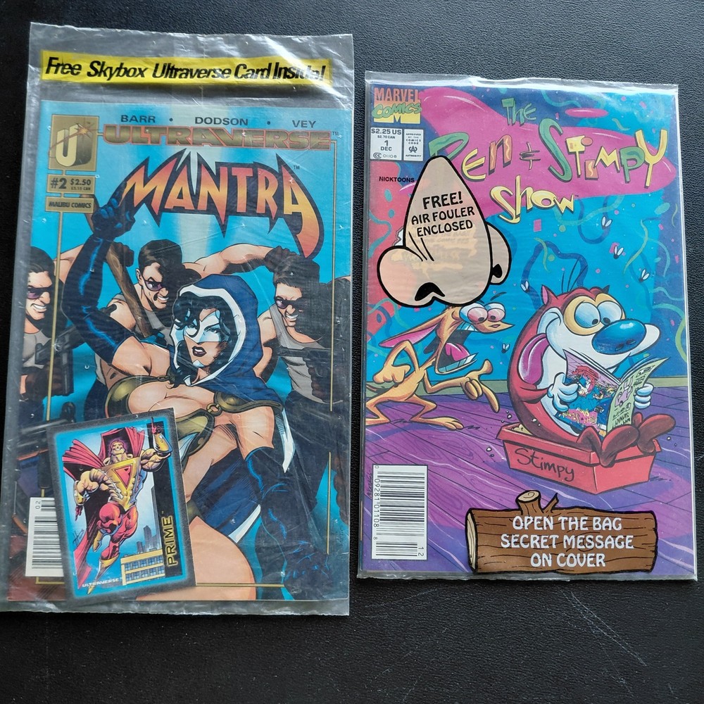 Sealed Comic Book Lot Of 10. Now Comics, Malibu And Marvel Comics. Classics.