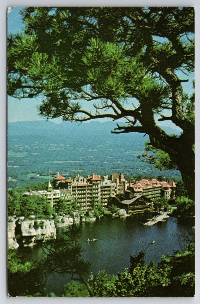 Mohonk Mountain House Postcard New Paltz NY Lake View Catskill Mountains