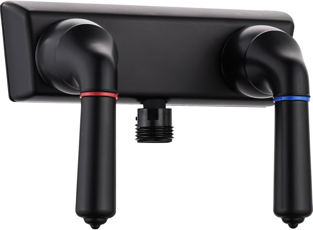 RV Shower Faucet - 4-Inch Dual Lever Hot Cold Control Diverter Valve Leakproof