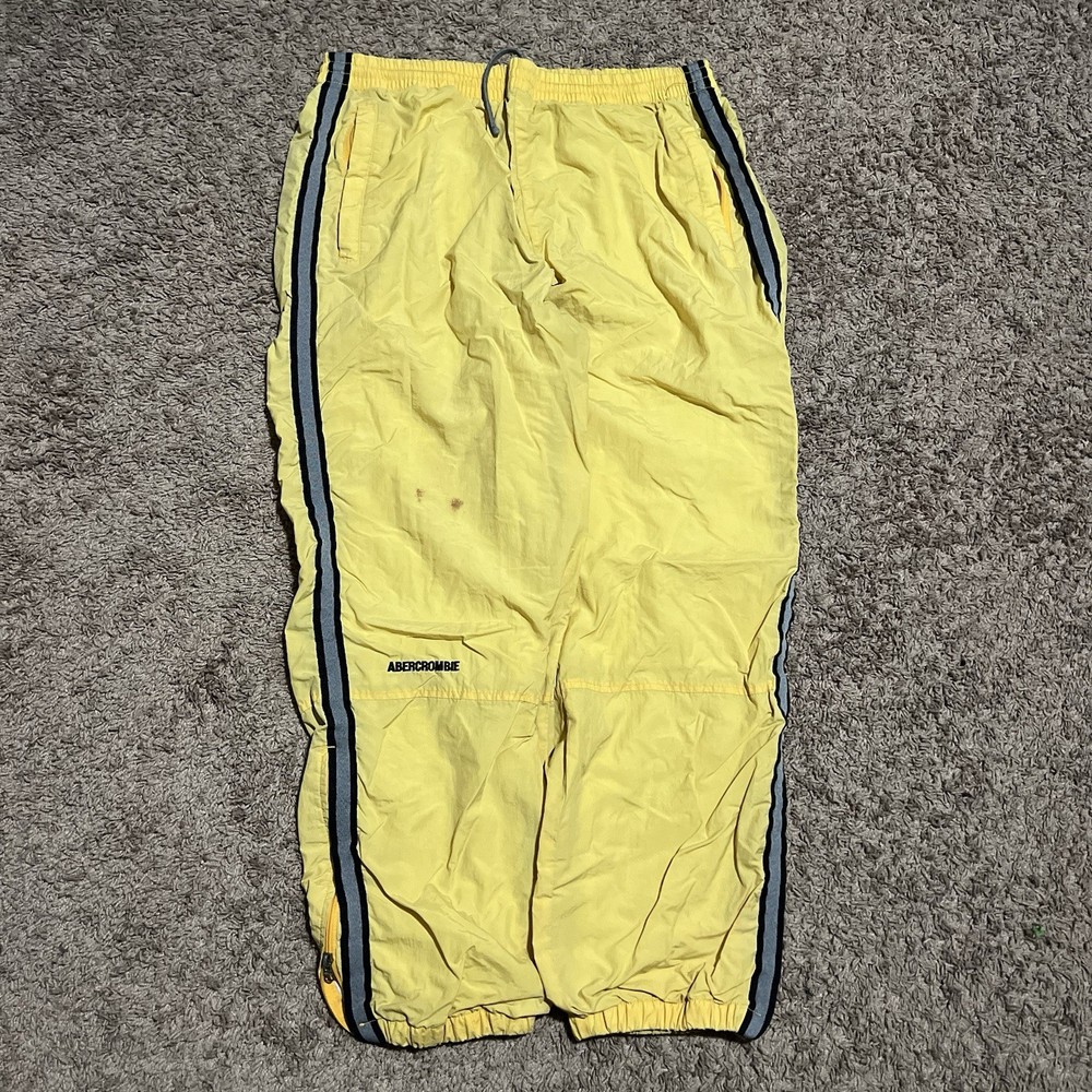 vintage 90s Abercrombie & Fitch nylon parachute track pants Size Large