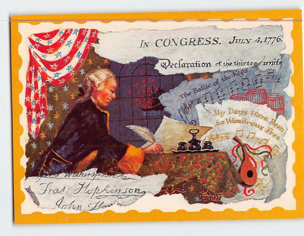 Postcard Francis Hopkinson Signer of Declaration of Independence