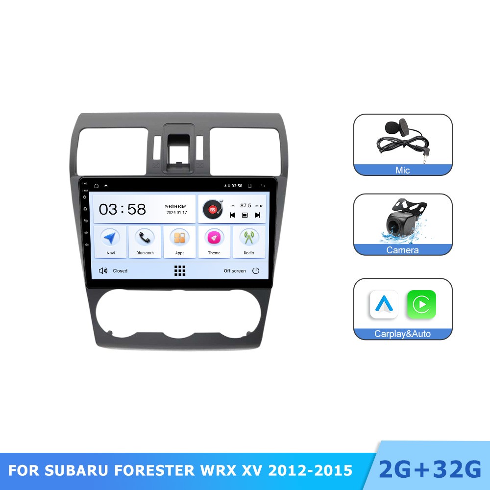 Stereo For Subaru Forester WRX Impreza 2012-2015 Android Apple CarPlay Car Radio