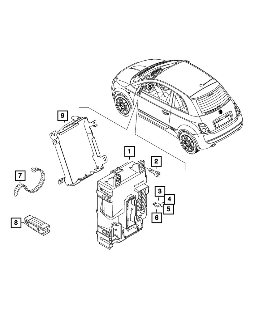 Genuine Mopar Body Controller Module 68656792AA