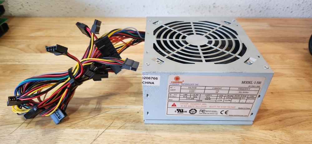COOLMAX I-500 500W Power Supply JD-550-I-500