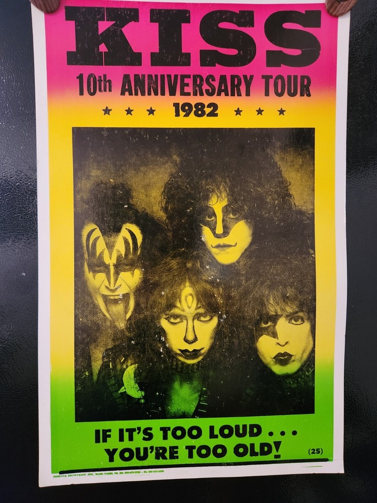 kiss concert posters original
