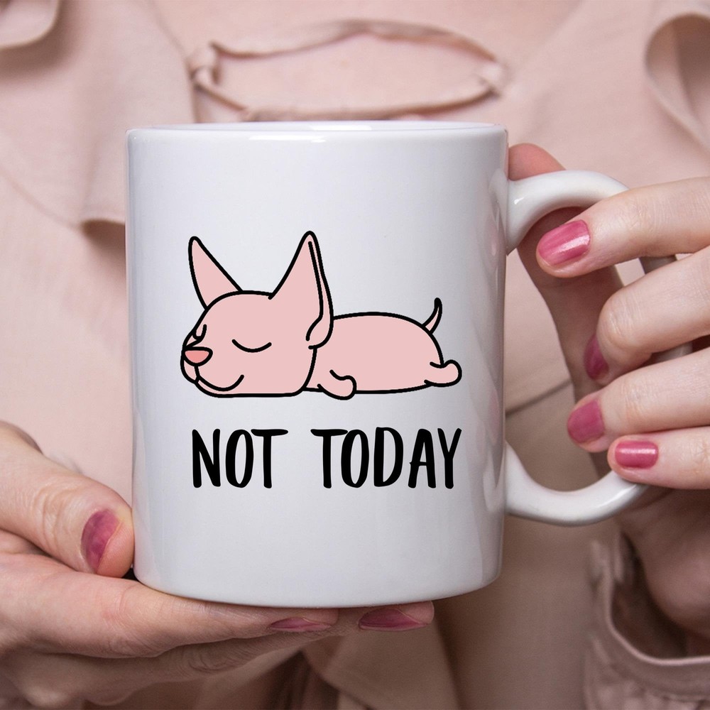 Funny Sphynx Cat Lazy Sleeping Not Today Cat Mug Lazy Gift For Cats Lovers