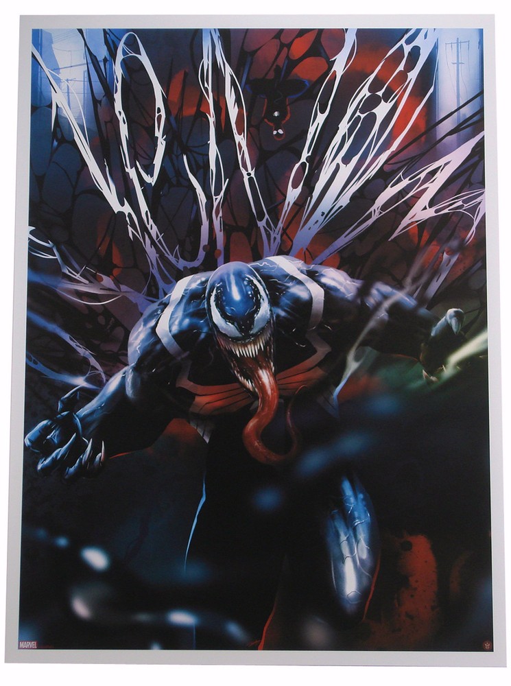 Venom Andy Fairhurst Giclee Print Grey Matter Art Spider-Man Marvel Comics