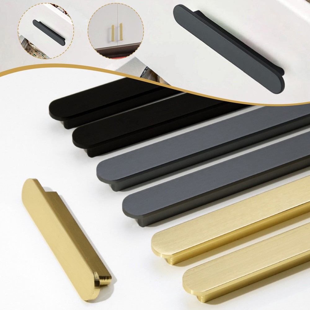 Aluminum Knobs Handle Cupboard Drawer Cabinet Door Pulls Home Furniture Handles