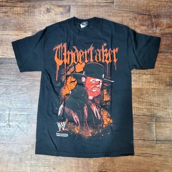 The Undertaker WWE short sleeve black shirt reprint VK09468