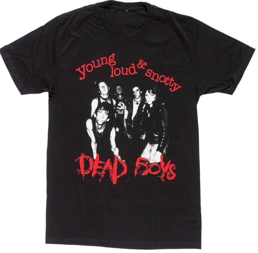 Vintage Dead Boys Concert Tour Men T-shirt Black Cotton Unisex All Sizes