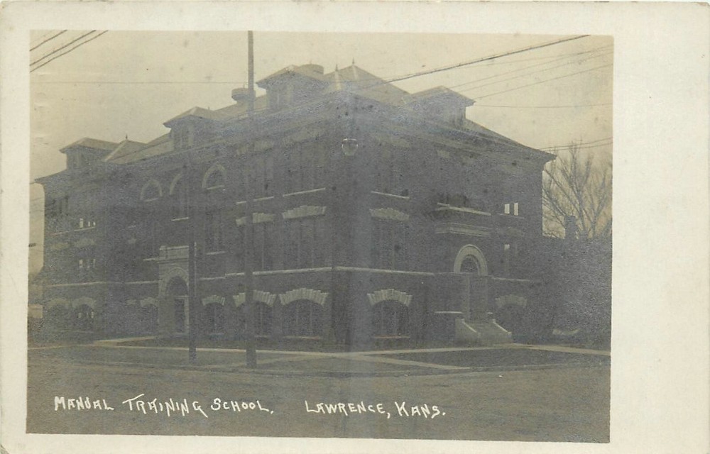 Lawrence Kansas Mandal Training School Occupation Postcard RPPC 25-228