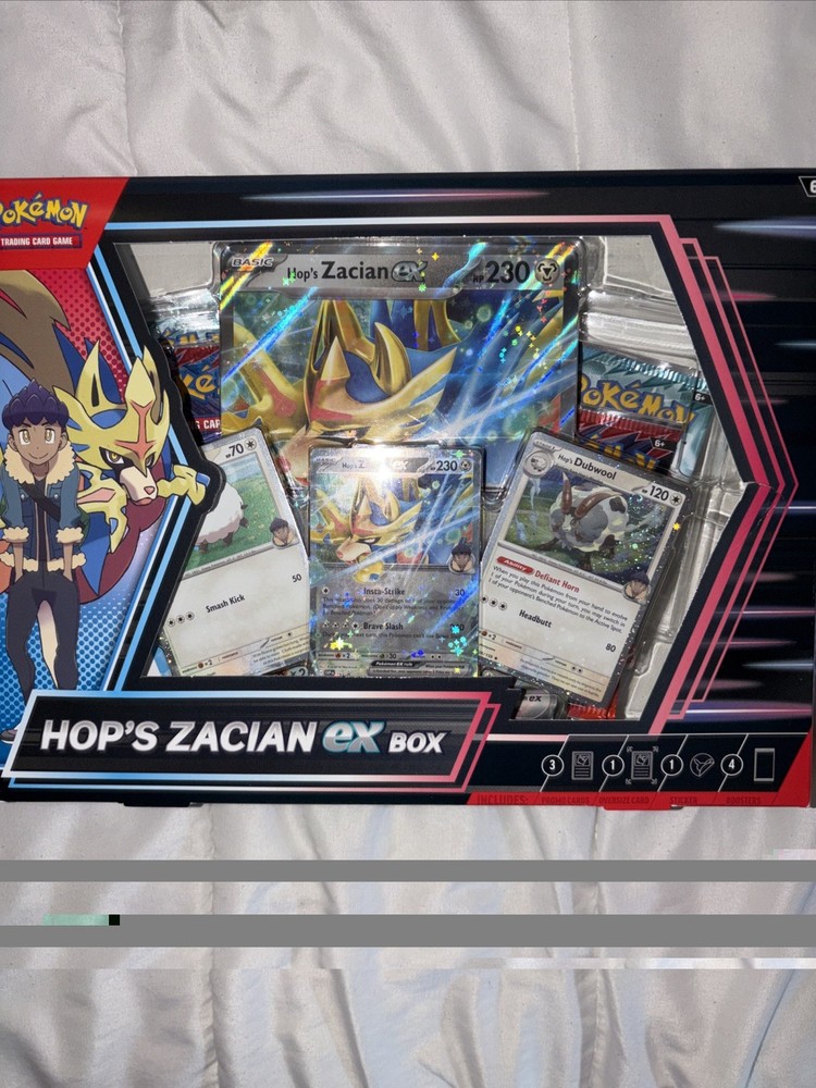 Pokémon TCG Hop's Zacian ex Box New Sealed! Scarlet & Violet Destined Rivals