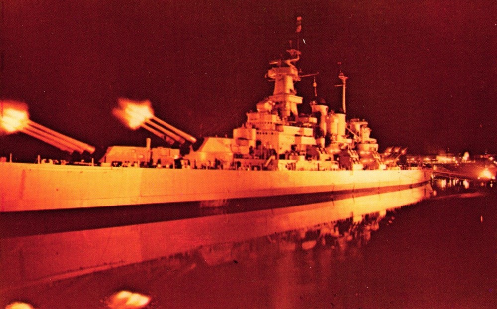 Postcard USS North Carolina Battleship Memorial Wilmington North Carolina