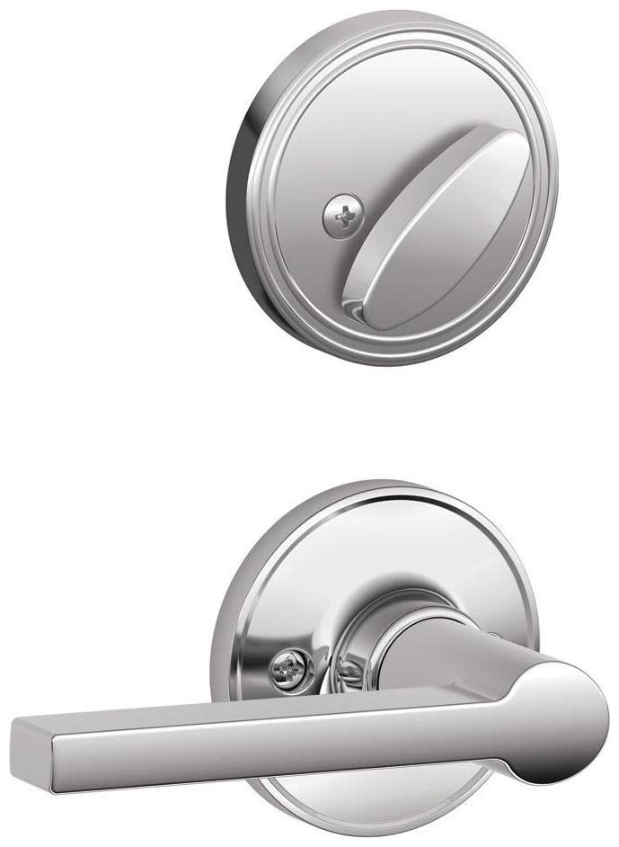 Schlage JH59-SOL Chrome Single Cylinder Keyed Entry Interior Pack