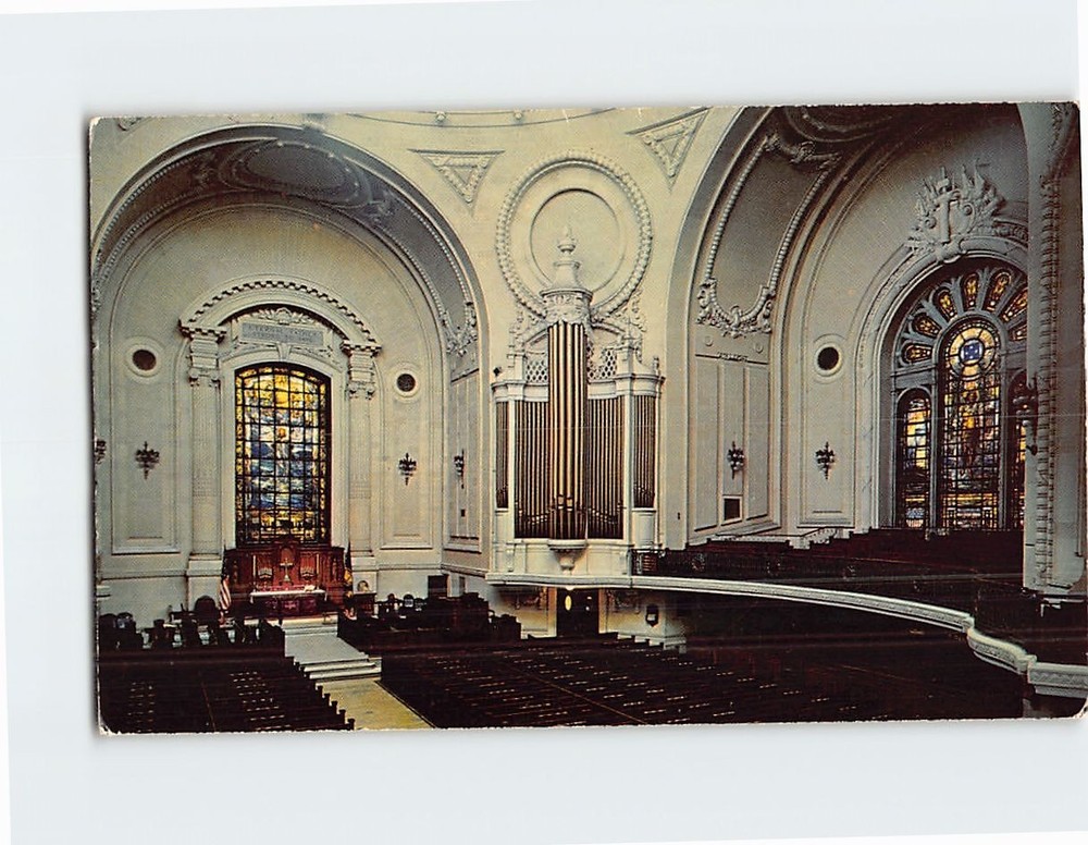 Postcard Interior US Naval Academy Chapel Annapolis Maryland USA