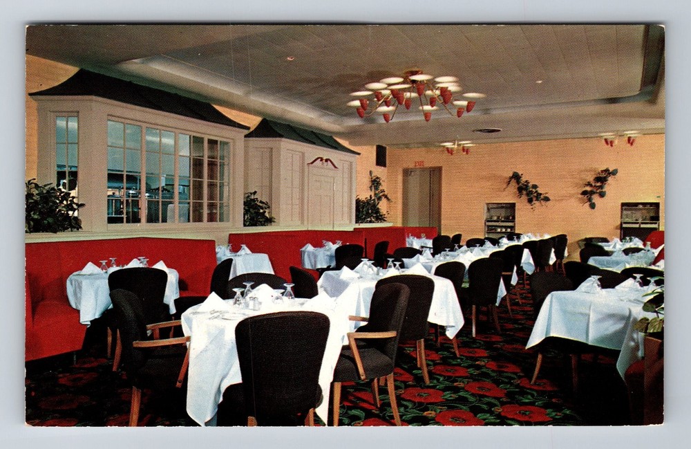 Boston MA-Massachusetts New Touraine Grille Hotel Touraine Vintage Postcard