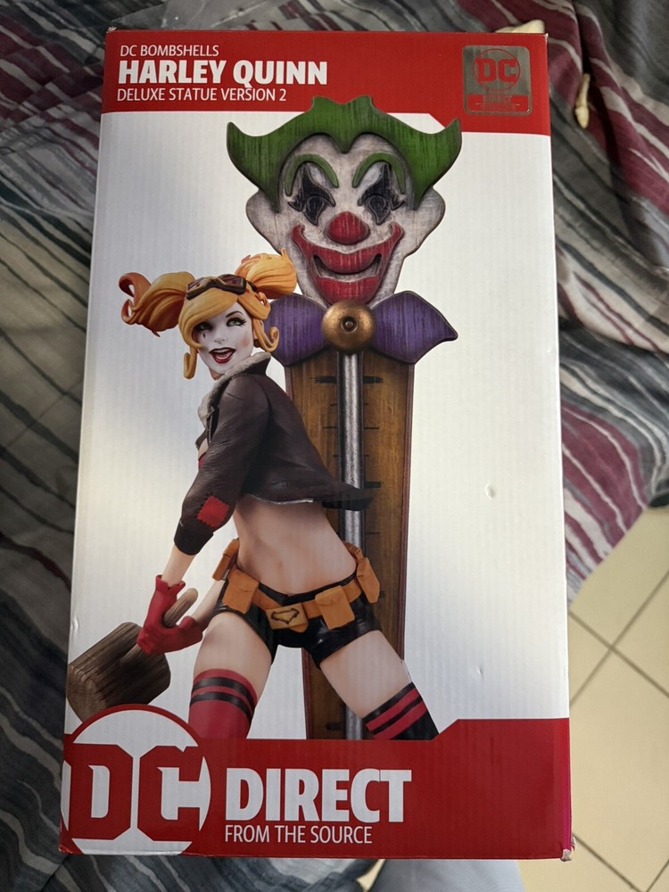 HARLEY QUINN DC Direct DC Comics Bombshells 13.5-Inch Limited 5000 DLX Statue