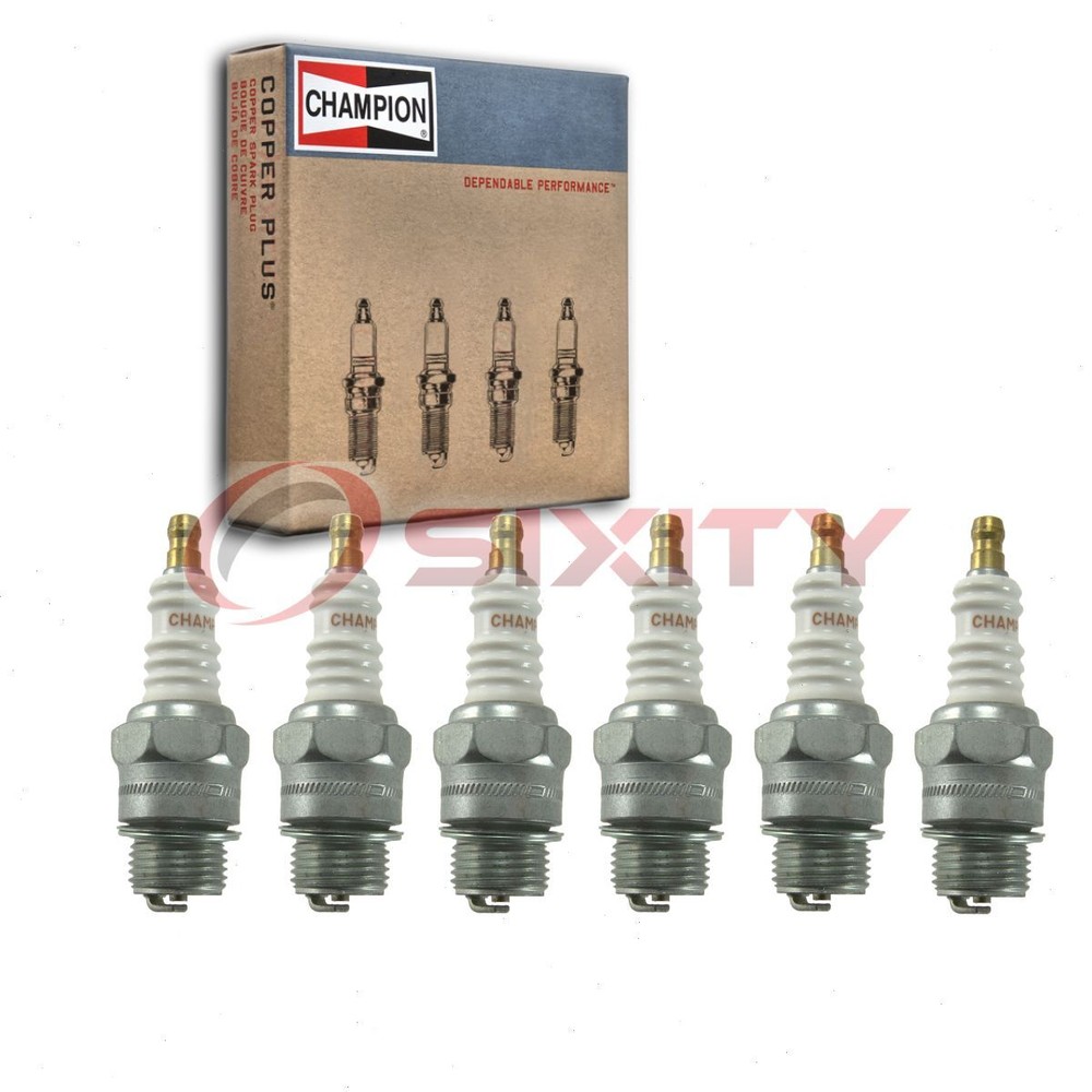 6 pc Champion Industrial Spark Plugs for 1933 Continental Ace Ignition uc