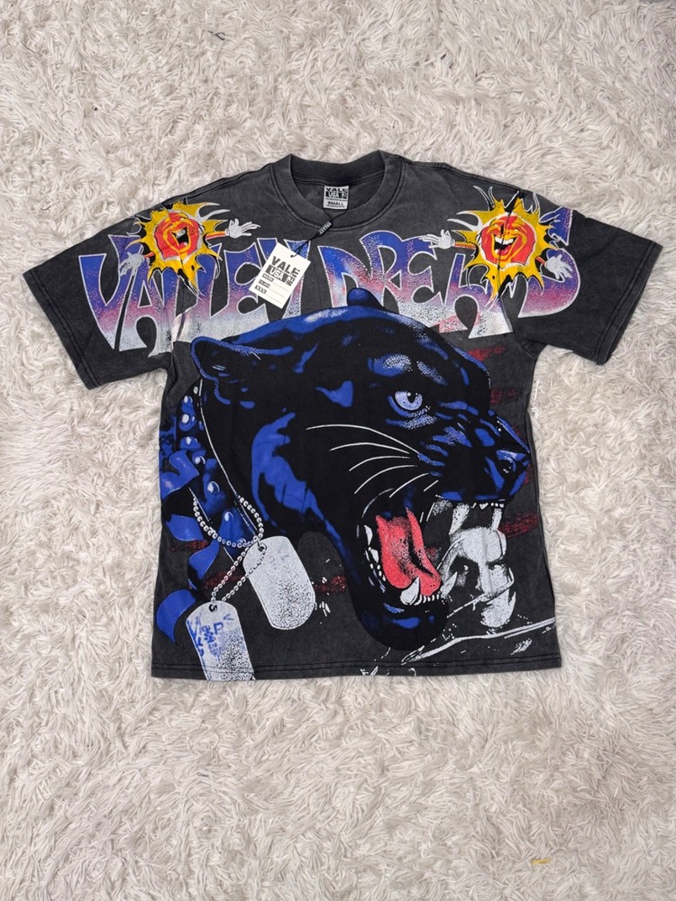 Vale Valley Forever Dreams Big Panther Black T-Shirt Size Small