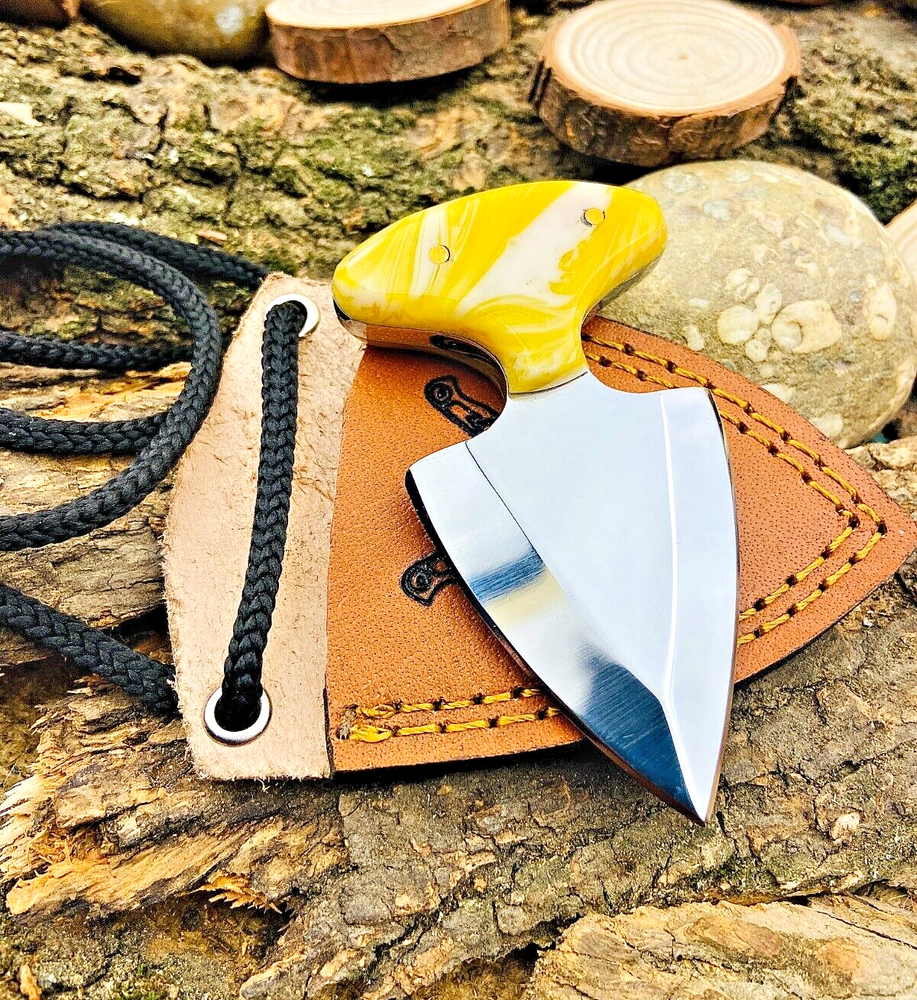 Custom HandMade Hunting Throwing Knife High Polish Stainless Steel Blade 2879