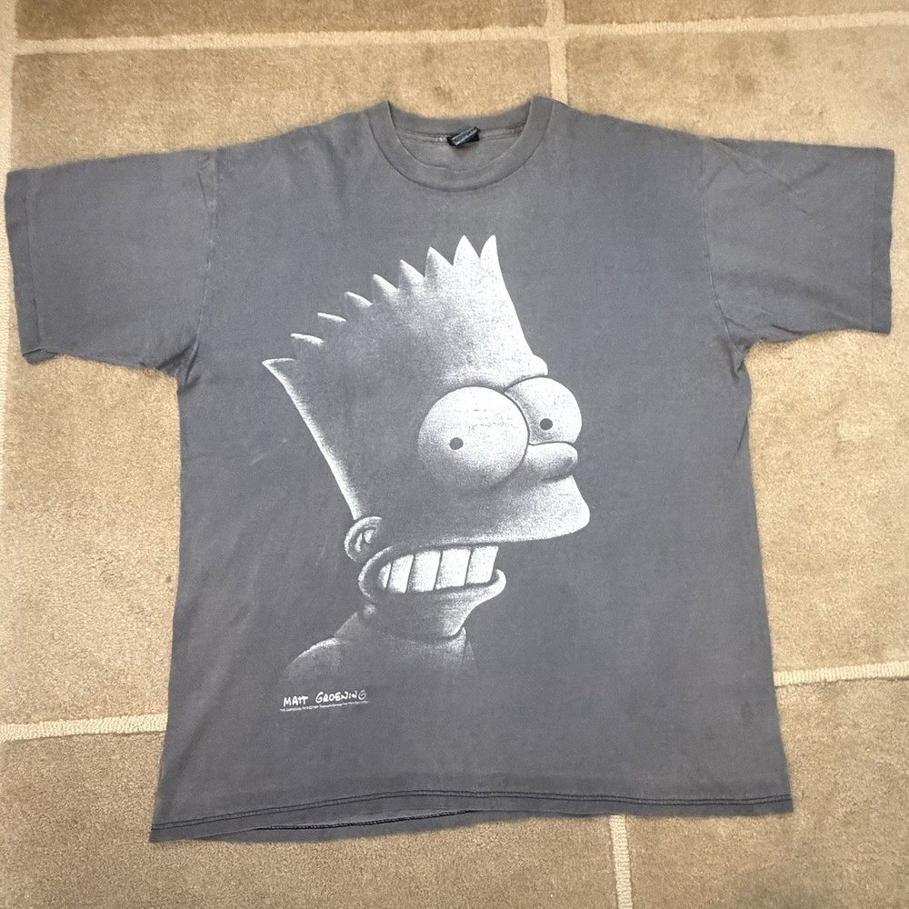 vintage bart simpson shirt 90s Blackout 1994 Matt Groening The Simpsons XL Rare