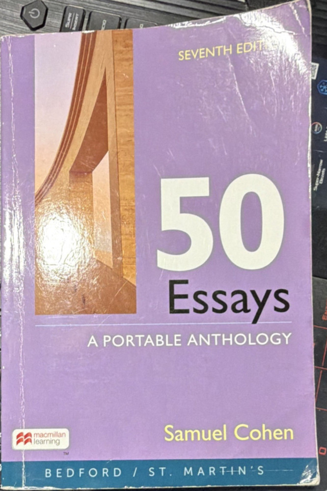 Bedford/St. Martin's 50 Essays: A Portable Anthology 7th Ed Samuel Cohen PB