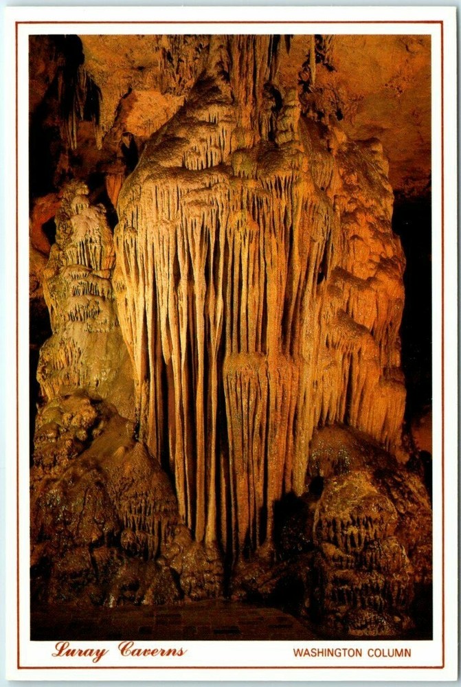 Postcard - Washington Column - Luray Caverns - Luray, Virginia