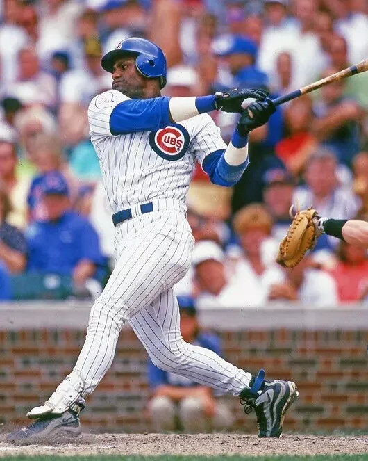 1998 Chicago Cubs Sammy Sosa Baseball 4x6 PHOTO PRINT